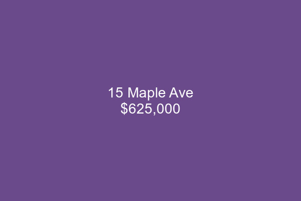 15 Maple Ave, Maplewood NJ